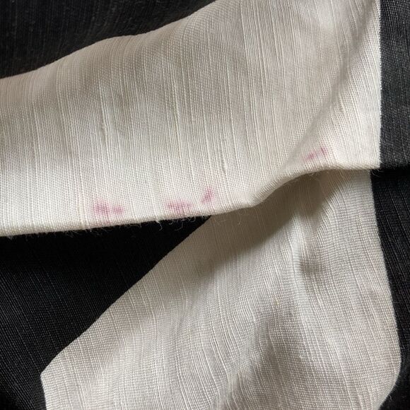 Chloe Womens Size XS Silk Dress Black White Pattern Long Sleeve Asymmetrical Hem - Picture 11 of 12